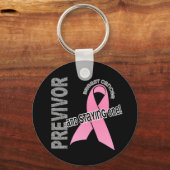 Previvor 1 Borstkanker Sleutelhanger (Voorkant)