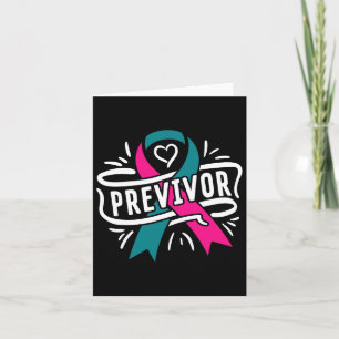 Previvor BRCA Breast Cancer Awareness Support Kaart