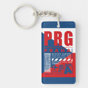 PRG Prague luchthaven Sleutelhanger