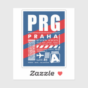 PRG Prague luchthaven Sticker
