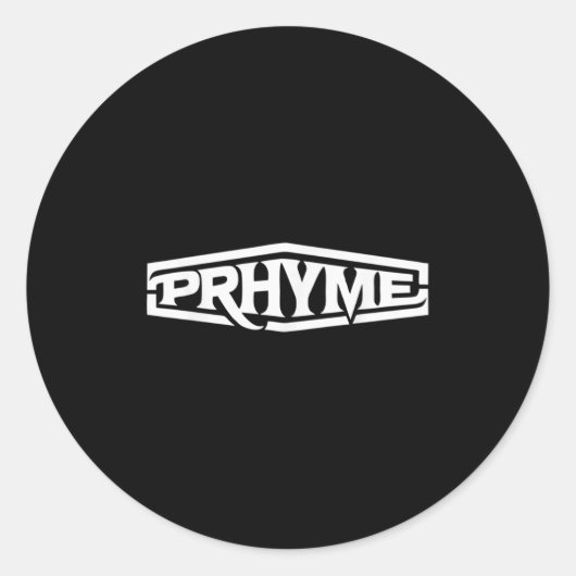 Prhymse Logo  Ronde Sticker (Voorkant)
