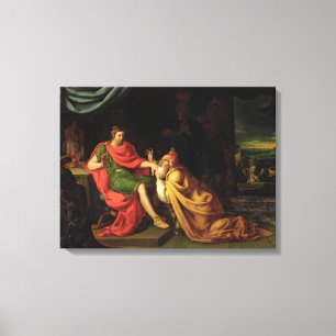 Priam en Achilles Canvas Afdruk
