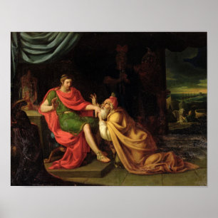 Priam en Achilles Poster