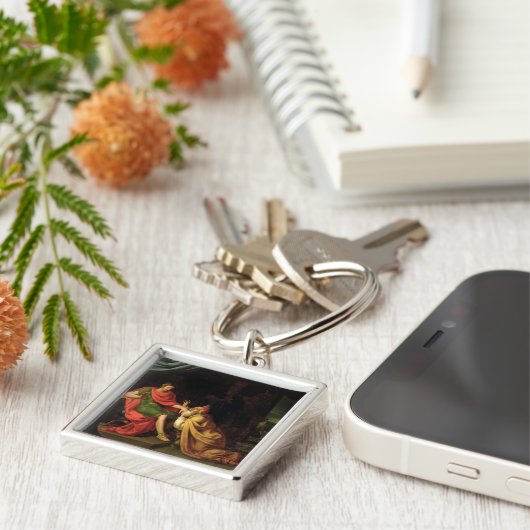 Priam en Achilles Sleutelhanger (Zijkant)