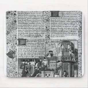 Priam kijkt naar de wederopbouw van Troy Muismat