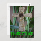 priant pour vous la carte postale de croix (Devant / Derrière)