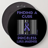 Priceless...Lupus Ronde Button 6,0 Cm (Voorkant /achterkant)
