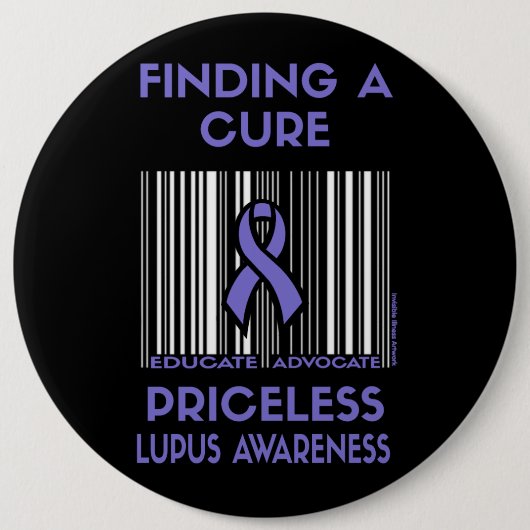 Priceless...Lupus Ronde Button 6,0 Cm (Voorkant)