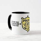 Priceless politieman mok (Voorkant links)