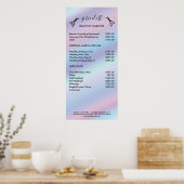 Pricelist Poster met haarstylist (Keuken)