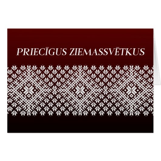 Pricigus Ziemassvetkus Lets kerstontwerp (Voorkant Horizontaal)