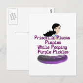 Pricilla Tongue Twister Briefkaart (Voorkant / Achterkant)