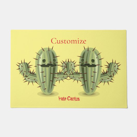 Prickly Irate Cactus Thunder_Cove Deurmat (Voorkant)