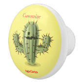 Prickly Irate Cactus Thunder_Cove Keramische Knop (Rechts)