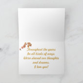 Prickly Pear Bloom Anniversary Card Kaart (Binnen)