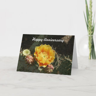 Prickly Pear Bloom Anniversary Card Kaart