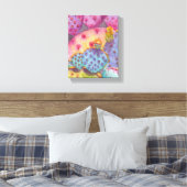 Prickly Pear Cactus Canvas Print Art (Insitu (Slaapkamer))