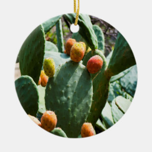 Prickly Pear Cactus Fruit Keramisch Ornament