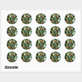 Prickly Pear Cactus Fruit Ronde Sticker (Vel)