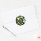 Prickly Pear Cactus Fruit Ronde Sticker (Envelop)