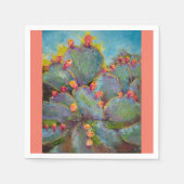 Prickly Pear Cactus papieren drankservet Servet (Voorkant)