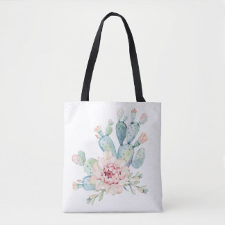 Prickly Pear Cactus Print Draagtas