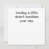 Prickly Pear Desert Cactus Kaart (Achterkant)