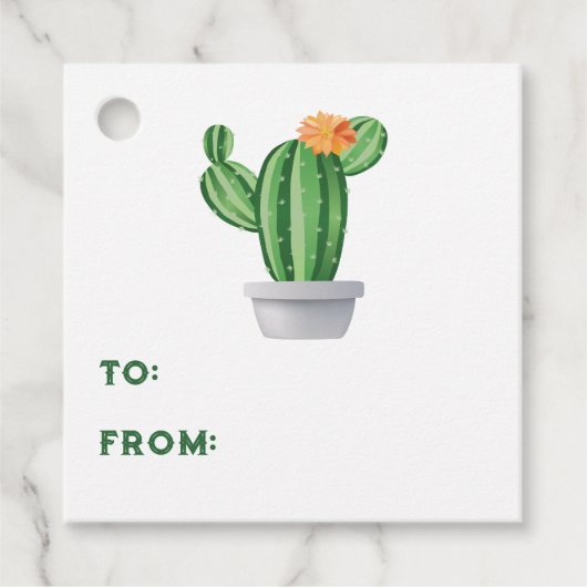 Prickly Pear in pot Bedankjes Labels (Voorkant)