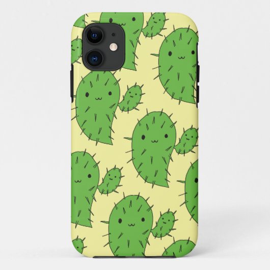 "Prickly Pear" Kawaii Cacti iPhone/5SE Phone Case (Achterkant)