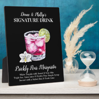 Prickly Pear Margarita Speciale Drank Bar Bord Fotoplaat