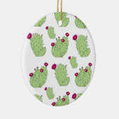 Prickly Pear Pattern Plant Cactus Love Keramisch Ornament (Rechts)