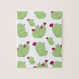 Prickly Pear Pattern Plant Cactus Love Legpuzzel