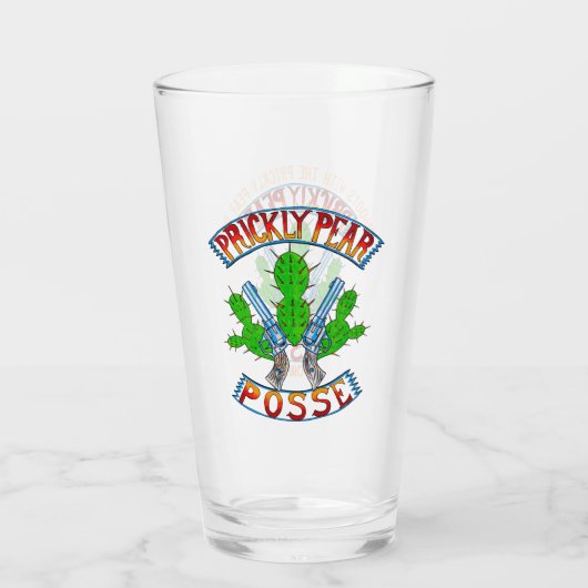 Prickly Pear Posse Schooner door Ann Charles Glas (Achterkant)