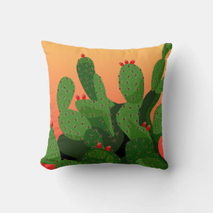 Prickly Pear Sunset Pillow Kussen