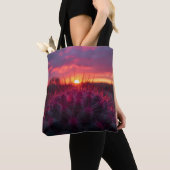 Prickly Pear Sunset Tote Bag - Southwestern Style (De près)
