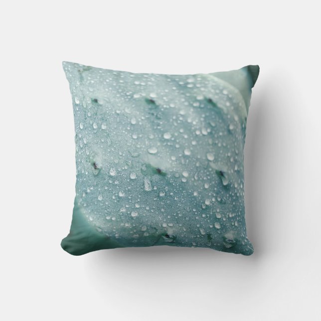 Prickly Pear Texture Bleek Green Kussen (Voorkant)