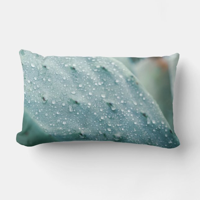 Prickly Pear Texture Bleek Green Kussen (Voorkant)