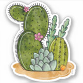 Prickly Planten Sticker (Voorkant)