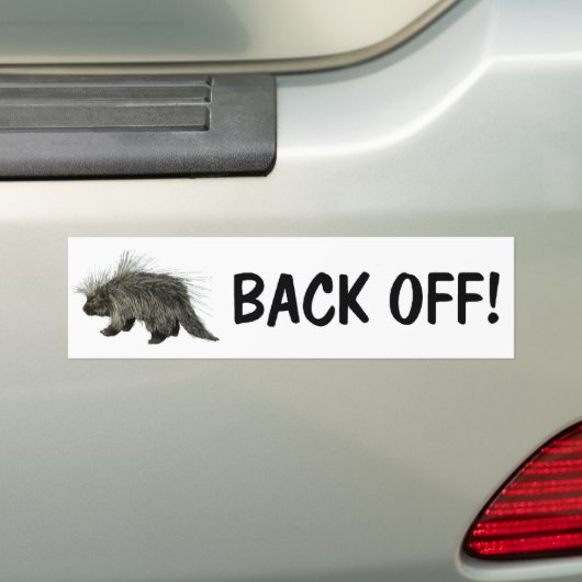 Prickly Porky Bumpersticker (Op auto)