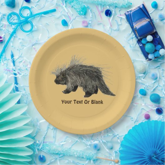 Prickly Porky Papieren Bordje (Feest)