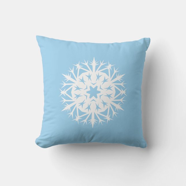 Prickly Snowflake Kussen (Voorkant)