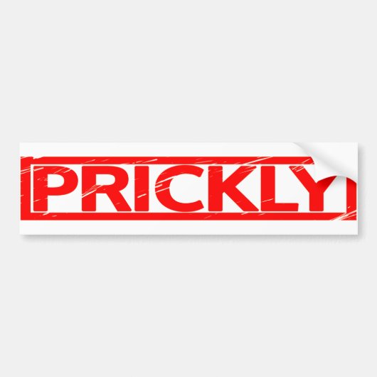 Prickly Stamp Bumpersticker (Voorkant)