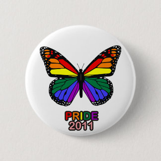Pride 2011-vlinder ronde button 5,7 cm