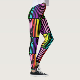 Pride 2020 Originele 8 Stripes LGBT Regenboog Teks Leggings