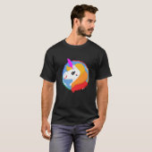 Pride 8-bits Unicorn Rainbow Grafische T - shirts  (Voorkant volledig)