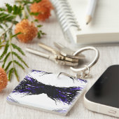 Pride Abstract 7 Deadly Sins Alcohol Ink Art Sleutelhanger (Voorkant Rechts)