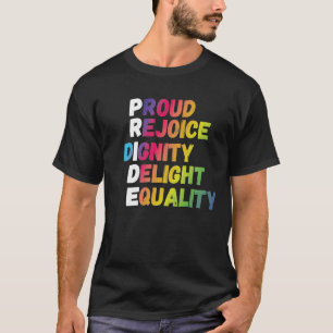 PRIDE Acronym T-shirt