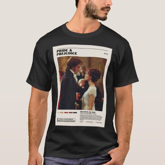 Pride &amp; Préjudice Poster T-shirt classique (Devant)