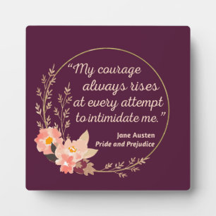 Pride and Prejudice Citaat I - Cute Stijl Fotoplaat