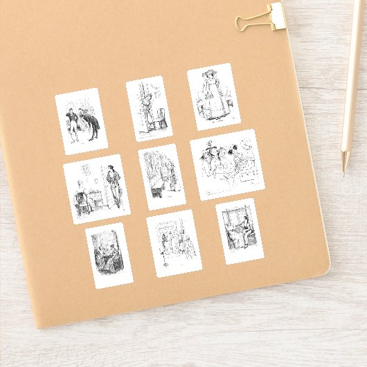 Pride and Prejudice Crafting Set van Jane Austen Sticker (Notitieboek)